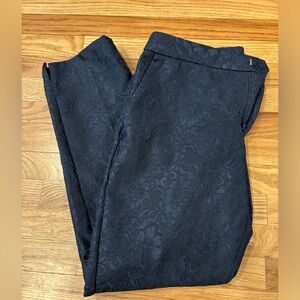 Banana Republic Navy Blue Lace Ankle Pants, Slim Fit, Mid Rise, Size 12